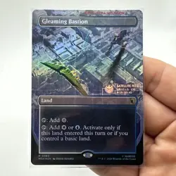 Foil Gleaming Bastion (Borderless) 0382 (R) MTG Marvel Super Heroes - Image 2