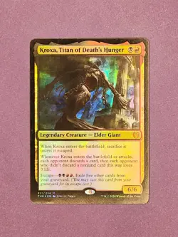 Kroxa, Titan of Death's Hunger - THB 221/254 - FOIL - Promo Pack Stamp - NM -MTG - Image 1