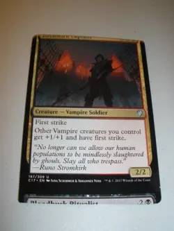 MTG Magic Miscut Misprint Stromkirk Captain x1 Commander 2017 NM - Image 1