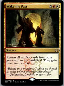 #75 Wake the Past Commander 2021 Rare - Image 1