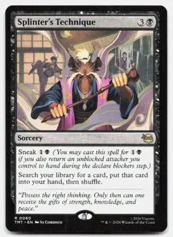 Splinter's Technique 0080 Teenage Mutant Ninja Turtles Magic: The Gathering NM - Image 1