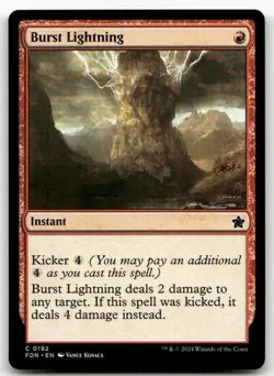 Burst Lightning #192 (NM) Foundations FDN Magic MTG - Image 1