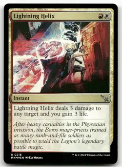 Lightning Helix #218 (Foil) (NM) Murders Karlov Manor MKM Magic MTG - Image 1