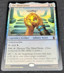 Magic the Gathering MTG: Marvel's Super Heroes The Mind Stone #0021 (FOIL) - Image 1