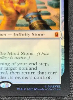 Magic the Gathering MTG: Marvel's Super Heroes The Mind Stone #0021 (FOIL) - Image 5