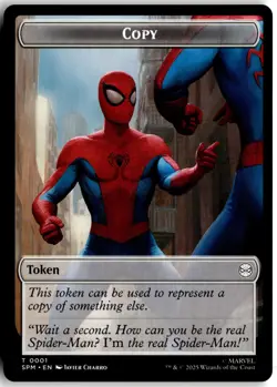 Copy Human Citizen Double-Sided Token 1 /4 Marvel's Spider-Man MTG NM - Image 1