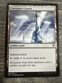 MTG Darksteel Citadel x1- -Commander 2016-Lightly Played - Image 1