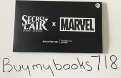 MTG MAGIC - SECRET LAIR x MARVEL - BLACK PANTHER -RAINBOW FOIL - IN HAND! - Image 1