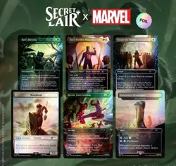 MTG MAGIC - SECRET LAIR x MARVEL - BLACK PANTHER -RAINBOW FOIL - IN HAND! - Image 3