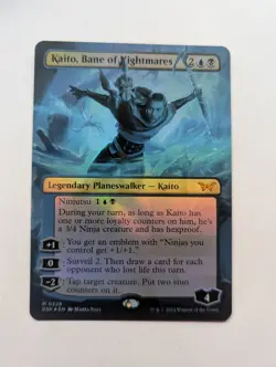Kaito, Bane of Nightmares (Borderless) Duskmourn: House of Horror Foil - Image 1