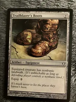 Magic The Gathering MTG - Trailblazer's Boots - The List Reprints - Image 1