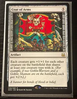 Wizards of the Coast Coat of Arms List Reprints Rare Artifact #58 Near Mint - Image 1