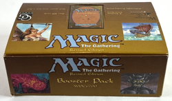 Magic The Gathering Revised EMPTY Booster Display Box Open Used - Image 1