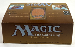 Magic The Gathering Revised EMPTY Booster Display Box Open Used - Image 5