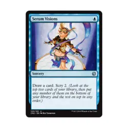 WOTC MtG Conspiracy Serum Visions (U) (Foil) NM - Image 1