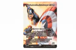 Captain America, First Avenger (Borderless) MTG Marvel Super Heroes 88 NM - Image 1