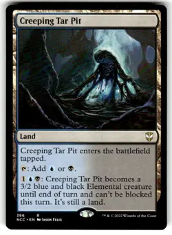 x1 Creeping Tar Pit R MTG Commander Streets of New Capenna M/NM, English - Image 1