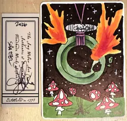 MTG ARTIST PROOF Italian Shatter AP Sketch Amy WEBER Magic - Image 1