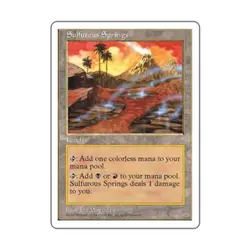 WOTC MtG 5th Ed Sulfurous Springs (R) EX - Image 1