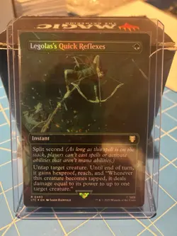Legolas's Quick Reflexes (Borderless Foil) [Tales of Middle Earth] LTC 0493 MTG - Image 1