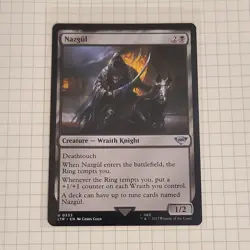 MTG Nazgul LTR 0333 Uncommon Black Wraith Knight Creature EN 2023 1/2 - Image 1