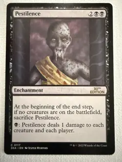 Pestilence – 30th Anniversary Edition (Rare) – English – Near Mint MTG - Image 1