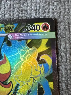Pokemon Mega Pyroar ex 99/86 Full Art Double Ultra Rare Chaos Rising ME04 NM - Image 3