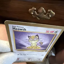 WOTC Pokemon TCG Gold Border Jungle Meowth 56/64 Unlimited English 1999 - Image 5
