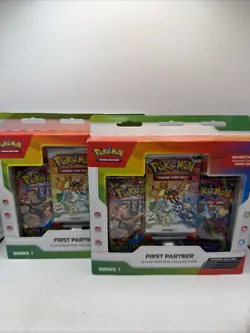 2x Pokemon TCG First Partner Illustration Collection Series 1 - NEW & SEALED - Image 1
