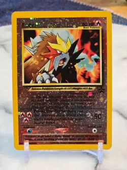 Pokemon TCG Entei 34/53 Wotc Promo Reverse Holo LP - Image 1