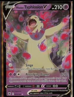 HISUIAN TYPHLOSION V 053/189 HOLO V RARE ASTRAL RADIANCE POKEMON NM - Image 1