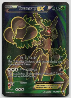 Trevenant EX 145/160 Primal Clash Holo Pokemon DMG - Image 1
