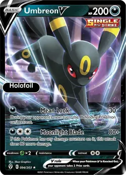 Pokemon - Umbreon V - Holofoil [SWSH07 - 094/203 Near Mint] - Image 1
