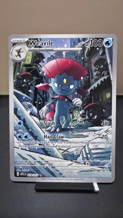 Weavile 228/217 Illustration Rare Ascended Heroes Pokemon Holo Near Mint - Image 1