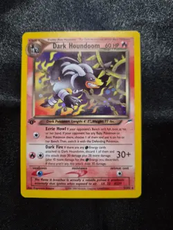Pokemon 1st Edition Dark Houndoom 7/105 Neo Destiny Holo - Image 1