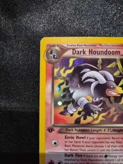 Pokemon 1st Edition Dark Houndoom 7/105 Neo Destiny Holo - Image 2
