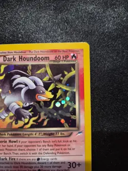 Pokemon 1st Edition Dark Houndoom 7/105 Neo Destiny Holo - Image 5