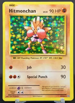Pokemon Hitmonchan #62/108 English Evolutions Holo Rare - Image 1