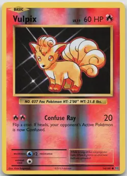Vulpix 14/108 C Evolutions Pokemon Reverse Holo LP C14-32 - Image 1