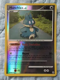 Snorlax 10/101 Holo Delta Species w Munchlax 33/130 Reverse Holo Pokemon TCG - Image 2