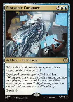 MTG Spider-Man R Biorganic Carapace #0124 - Image 1