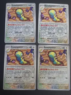 [4x Playset] Dudunsparce 80/131 [x4] - [REV HOLO] Prismatic Evo - Pokemon TCG NM - Image 1
