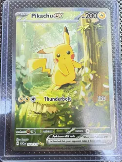 Pikachu ex 276/217 Ascended Heroes SIR Full Art Holo English Pokemon TCG - Image 2