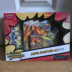 Pokemon TCG Ascended Heroes Mega Emboar Ex Box Sealed - Image 1