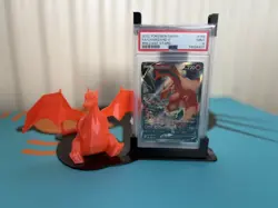2022 POKEMON SWORD & SHIELD BRILLIANT STARS #154 FULL ART/CHARIZARD V PSA 9 - Image 1