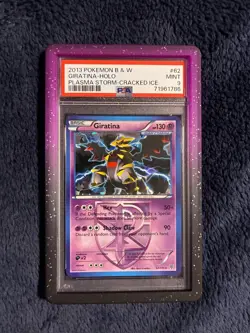 GIRATINA HOLO 62/135 CRACKED ICE PLASMA STORM POKEMON PSA 9 - Low Pop - Image 1