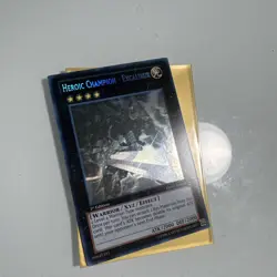 YUGIOH HEROIC CHAMPION - EXCALIBUR GHOST RARE 1ST EDITION EXC REDU-EN041 - Image 1