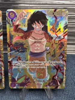 Monkey D Luffy SEC Lot (2) OP09-119 SEC Parallel Alt Art Japanese One Piece x 2 - Image 3