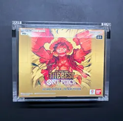 One Piece Premium Booster Box The Best PRB-01 English Sealed Mint in Acrylic - Image 1