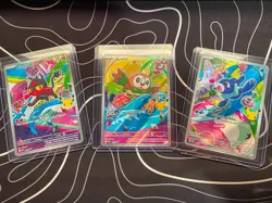 Pokemon TCG First Partner Illustration Collection 1 Gen 7 Alola Starters NM raw! - Image 1